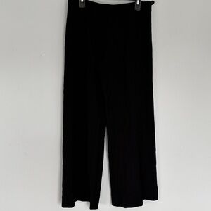 Giorgio Armani Black Wide Leg Trousers